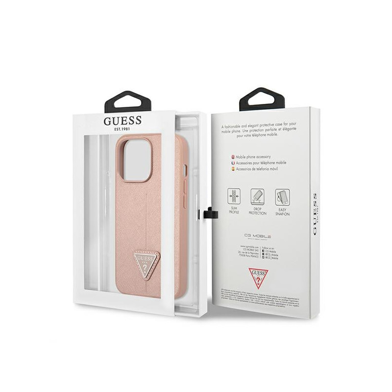 Etui Do iPhone 13 Pro Guess Saffiano Triangle...