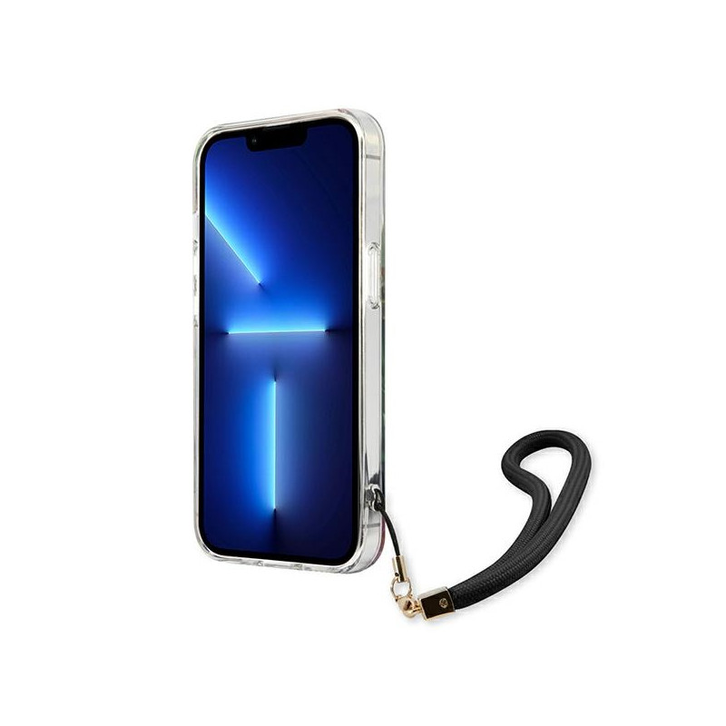 Etui Ze Smyczką Do iPhone 13 Pro Guess Flower...