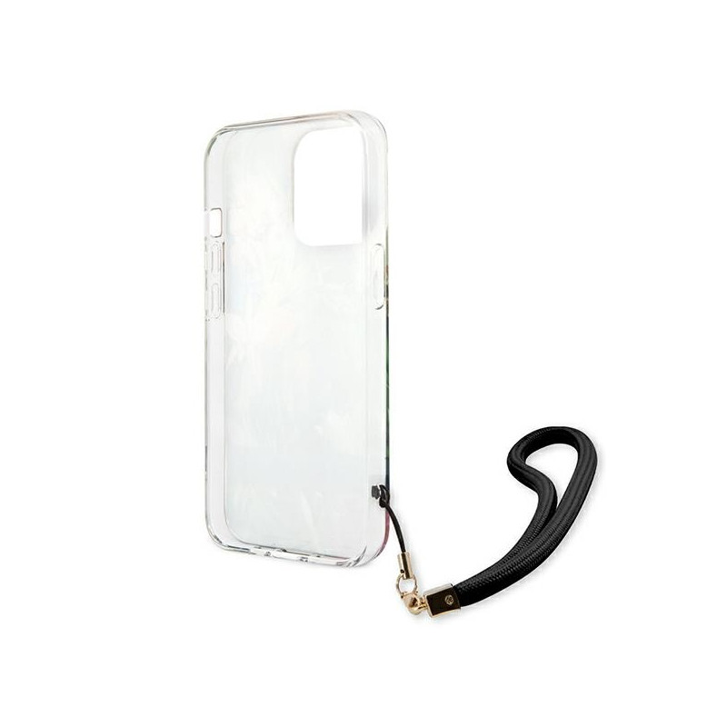 Etui Ze Smyczką Do iPhone 13 Pro Guess Flower...