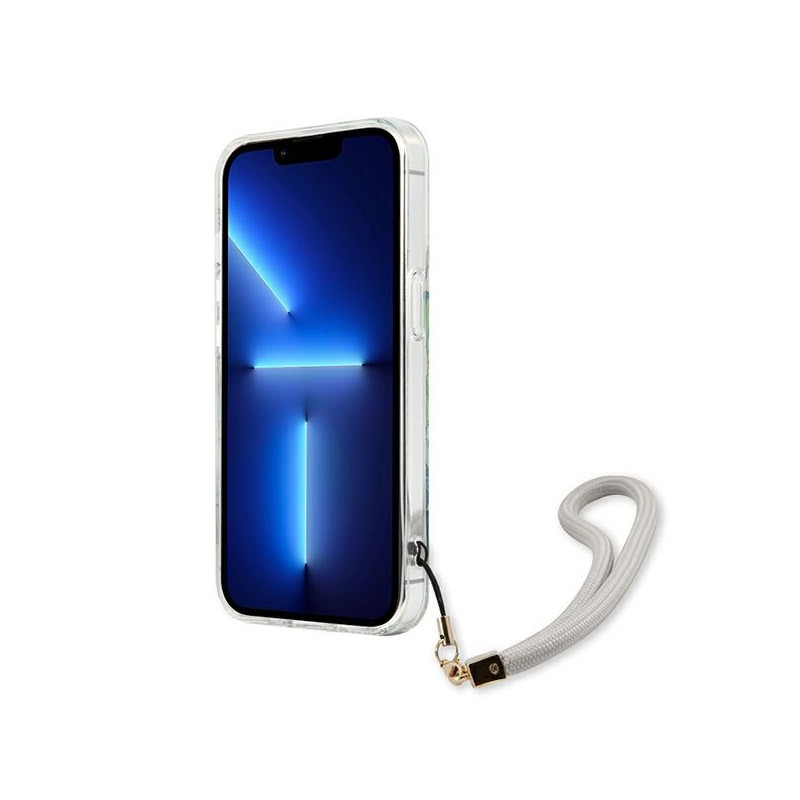 Etui Ze Smyczką Do iPhone 13 Pro Guess Flower...
