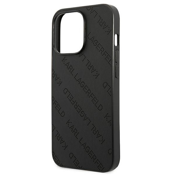 Etui Do iPhone 13 Pro Karl Lagerfeld Perforated Allover Czarny