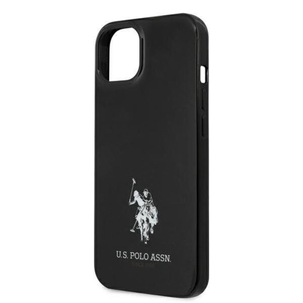 Etui Do iPhone 13 Mini Us Polo Assn Horses Logo Czarny