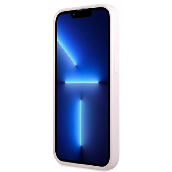 Etui Do iPhone 13 Pro Guess Saffiano Hot Stamp & Metal Logo Fioletowy