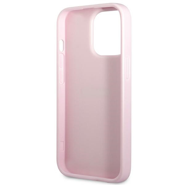 Etui Do iPhone 13 Pro Guess Saffiano Hot Stamp & Metal Logo Fioletowy
