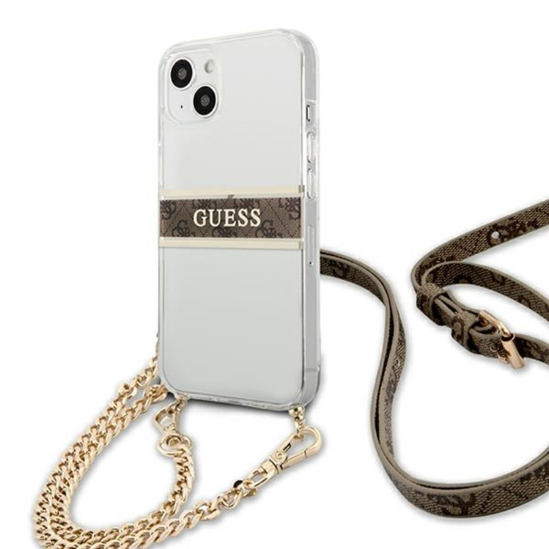 Etui Do iPhone 13 Mini Guess 4G Gold Stripe...