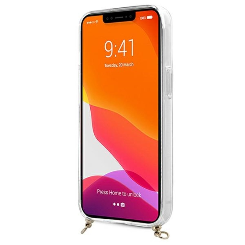 Etui Do iPhone 13 Mini Guess 4G Gold Stripe...