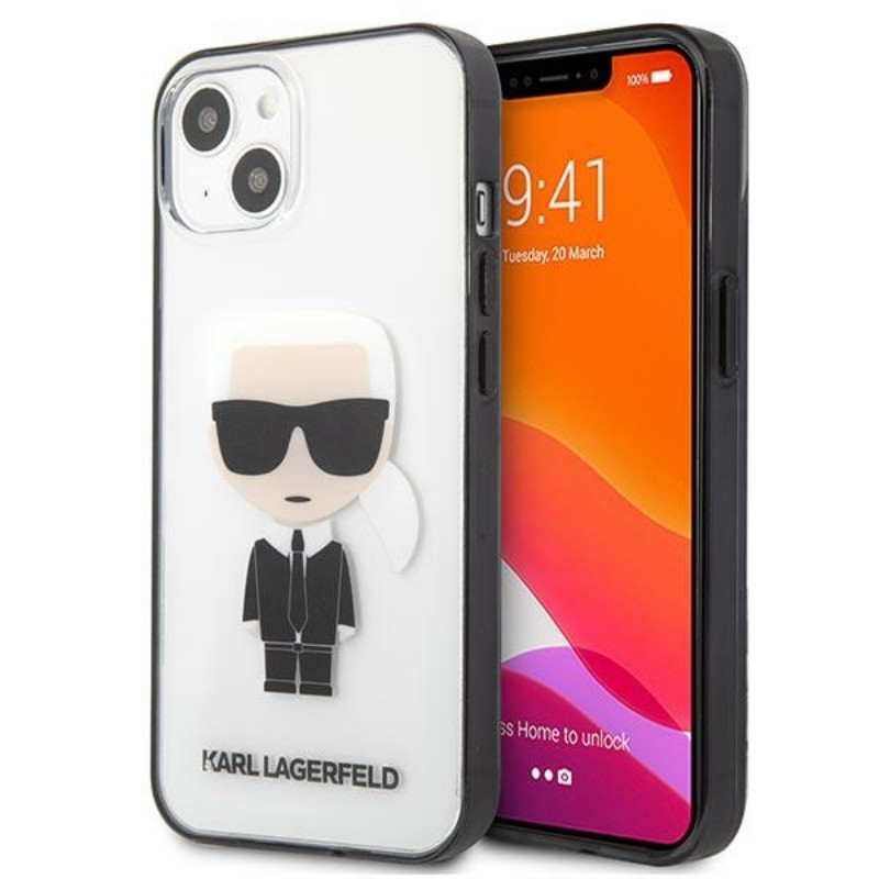 Etui Do iPhone 13 Mini Karl Lagerfeld Ikonik Karl Przezroczysty