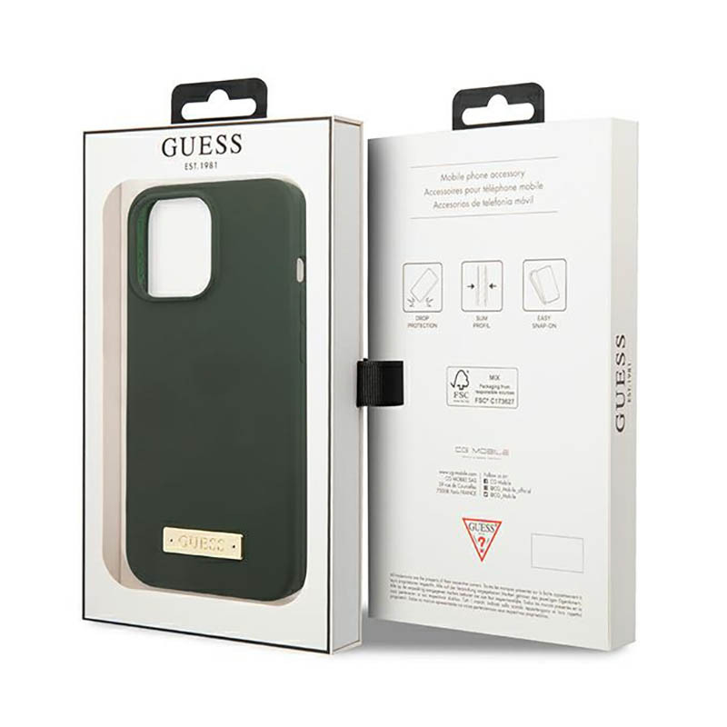 Etui Do iPhone 13 Pro Guess Silicone Logo Plate...