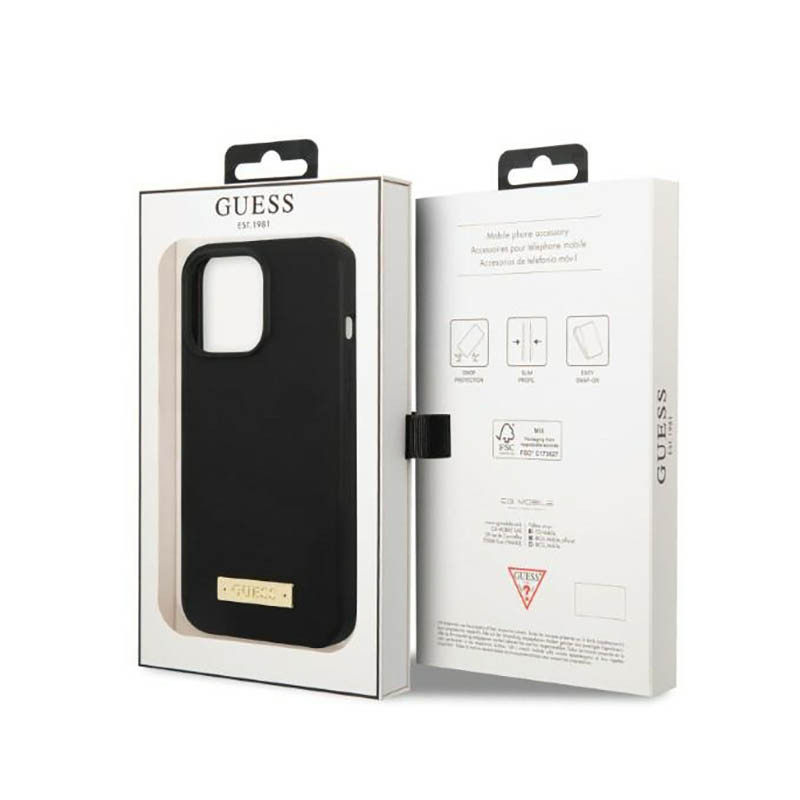 Etui Do iPhone 13 Pro Guess Silicone Logo Plate...