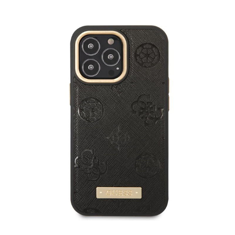 Etui Do iPhone 13 Pro Guess Peony Logo Plate...