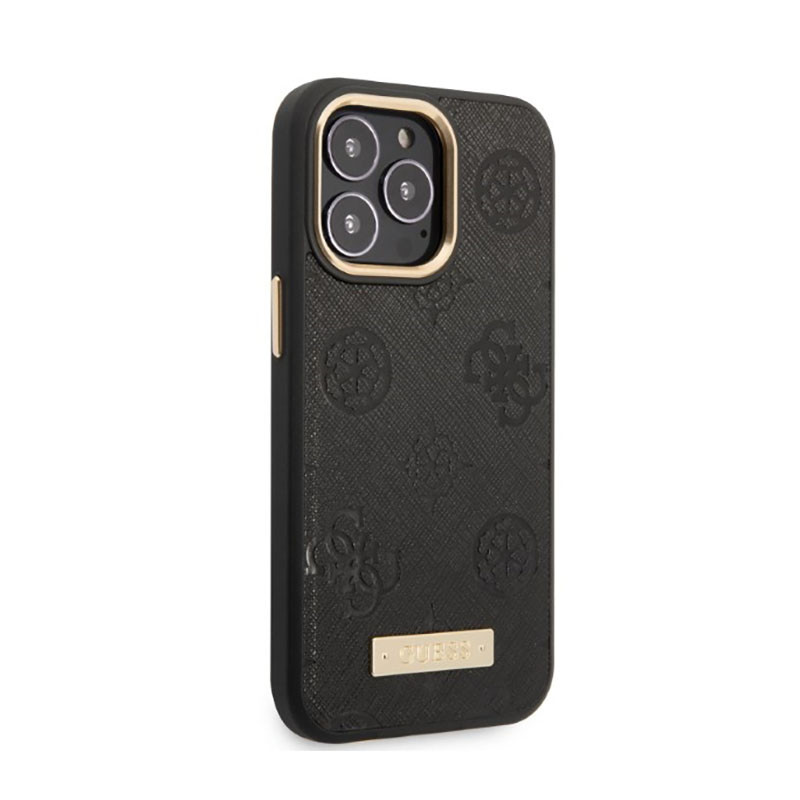 Etui Do iPhone 13 Pro Guess Peony Logo Plate...