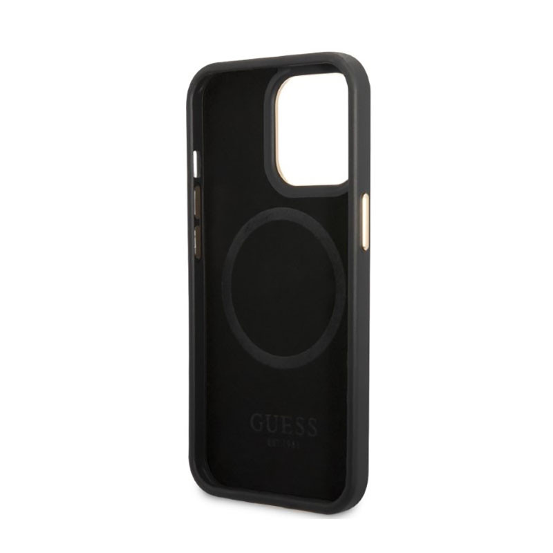 Etui Do iPhone 13 Pro Guess Peony Logo Plate...