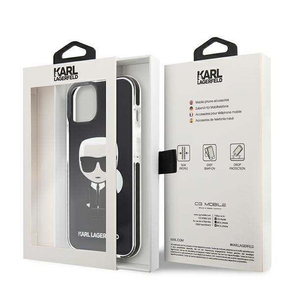 Etui Do iPhone 13 Mini Karl Lagerfeld Fullbody Ikonik Czarny