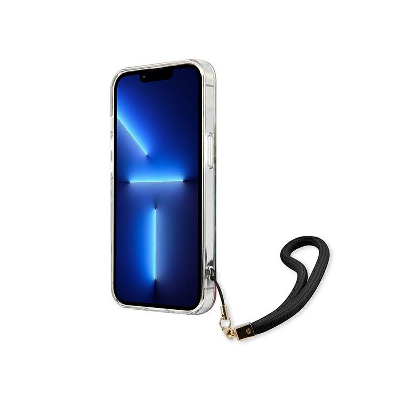 Etui Ze Smyczką Do iPhone 13 Mini Guess Flower...