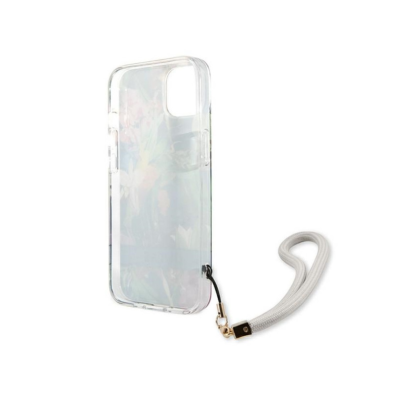 Etui Ze Smyczką Do iPhone 13 Mini Guess Flower...