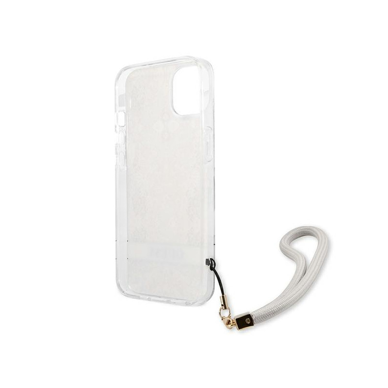 Etui Ze Smyczką Do iPhone 13 Mini Guess Flower...