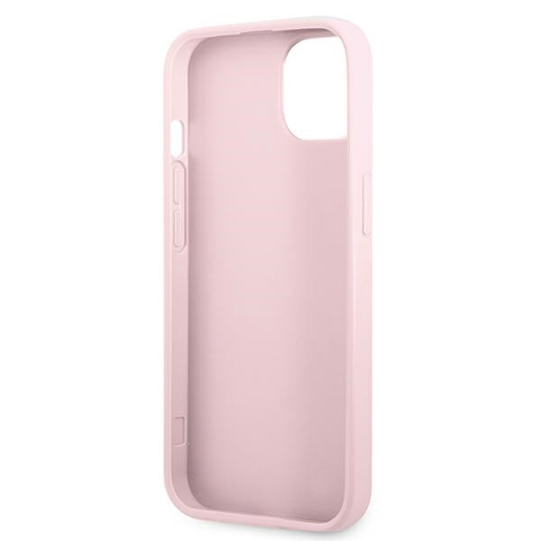 Etui Do iPhone 13 Mini Guess Saffiano Hot Stamp & Metal Logo Fioletowy