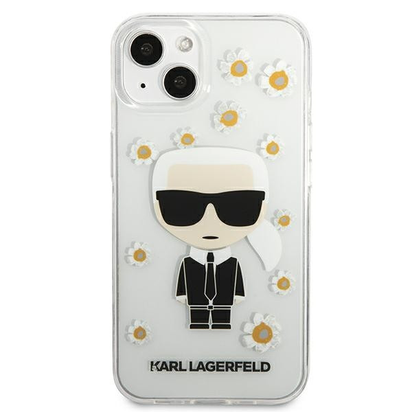 Etui Do iPhone 13 Mini Karl Lagerfeld Iconic Karl Flower Przezroczysty