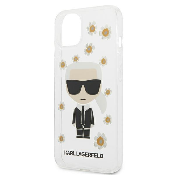 Etui Do iPhone 13 Mini Karl Lagerfeld Iconic Karl Flower Przezroczysty