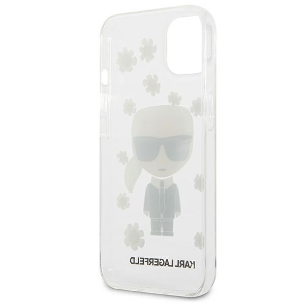 Etui Do iPhone 13 Mini Karl Lagerfeld Iconic Karl Flower Przezroczysty