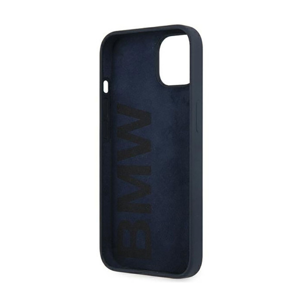 Etui Do iPhone 13 Mini BMW Silicone Signature Logo Niebieski