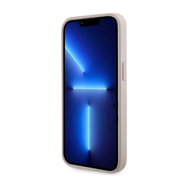 Etui Do iPhone 13 Pro Guess 4G Printed Stripes MagSafe Różowy