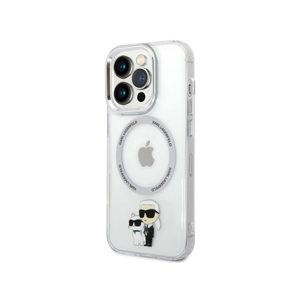 Etui Do iPhone 13 Pro Karl Lagerfeld Iml NFT Karl & Choupette MagSafe Przezroczysty