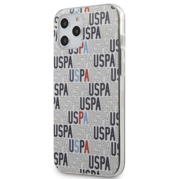 Etui Do iPhone 12 Pro Max Us Polo Assn Logo Mania Biały