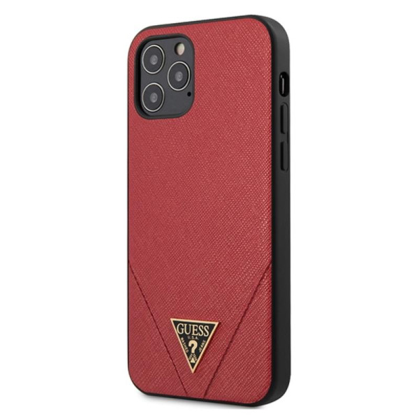 Etui Do iPhone 12 Pro Max Guess Saffiano V Czerwony