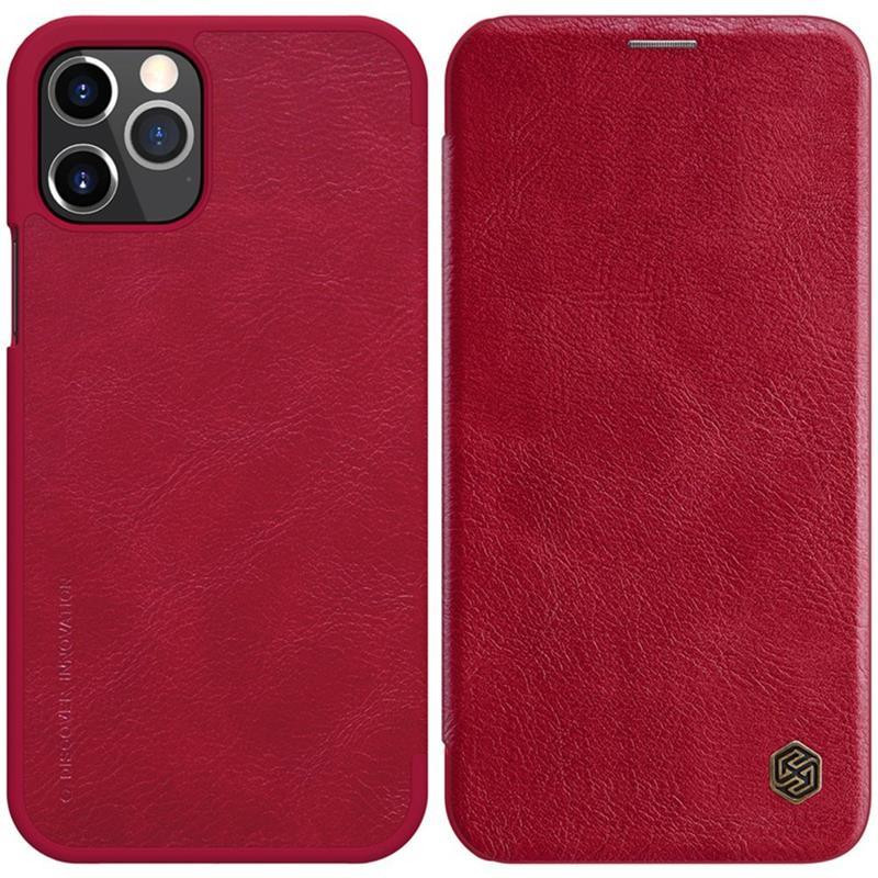 Etui Do Apple iPhone 12 Pro Max Nillkin QIn Leather Case Czerwony