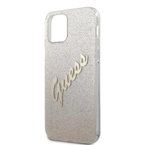 Etui Do iPhone 12 Pro Max Guess Glitter Gradient Script Złoty