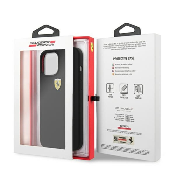 Etui Do iPhone 12 Pro Max Ferrari On Track Silicone Czarny