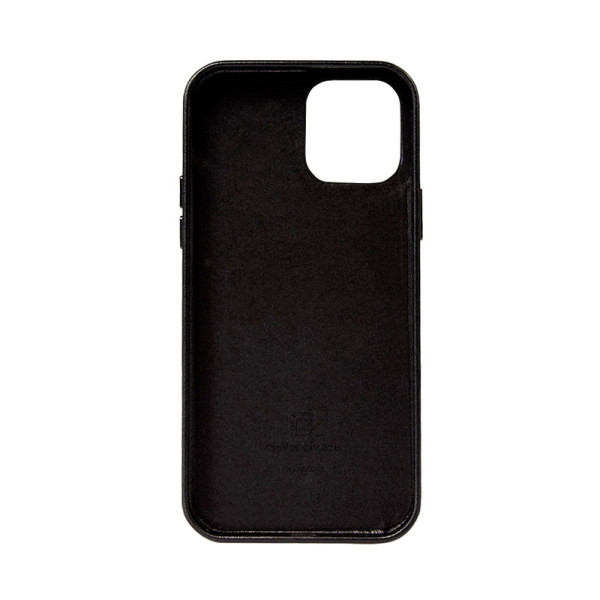 Etui Ze Skóry Ekologicznej Do iPhone 12 Pro Max Crong Essential Cover Czarny