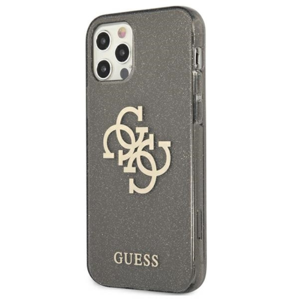 Etui Do iPhone 12 Pro Max Guess Glitter 4G Big Logo Czarny