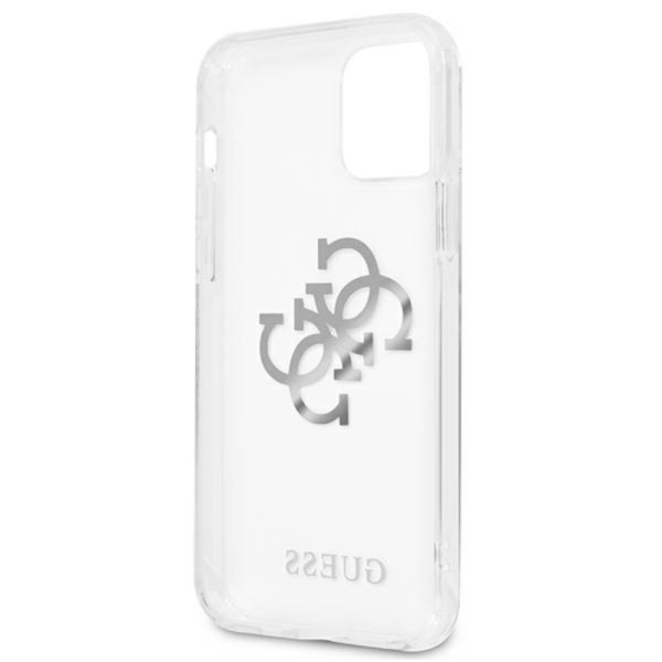 Etui Do iPhone 12 Pro Max Guess 4G Big Logo Charm Srebrny