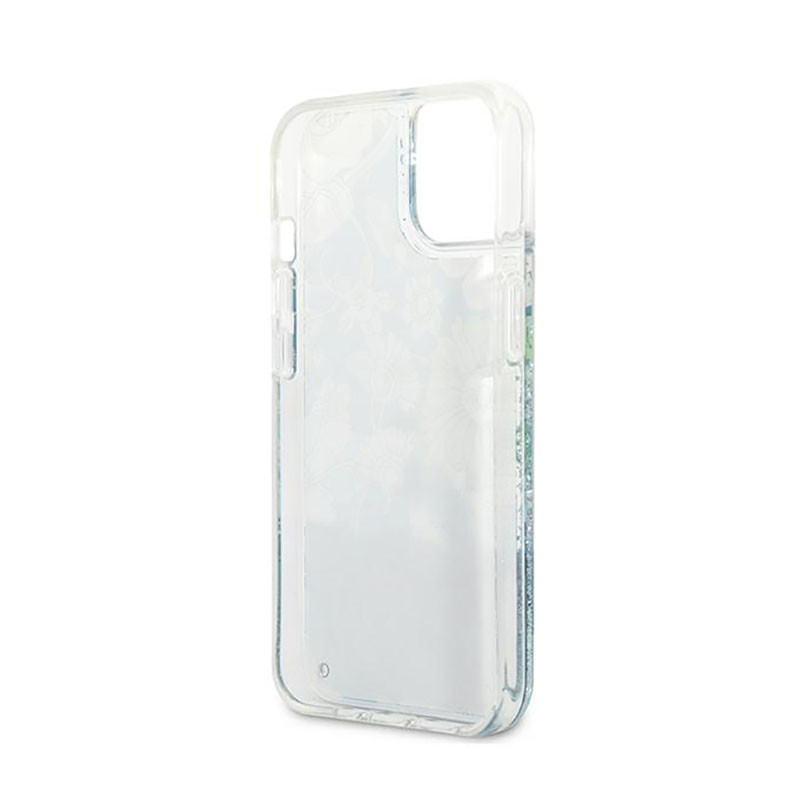 Etui Do iPhone 13 Guess Liquid Glitter Flower...