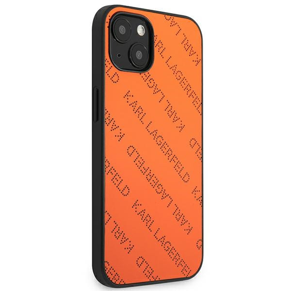 Etui Do iPhone 13 Karl Lagerfeld Perforated Allover Pomarańczowy