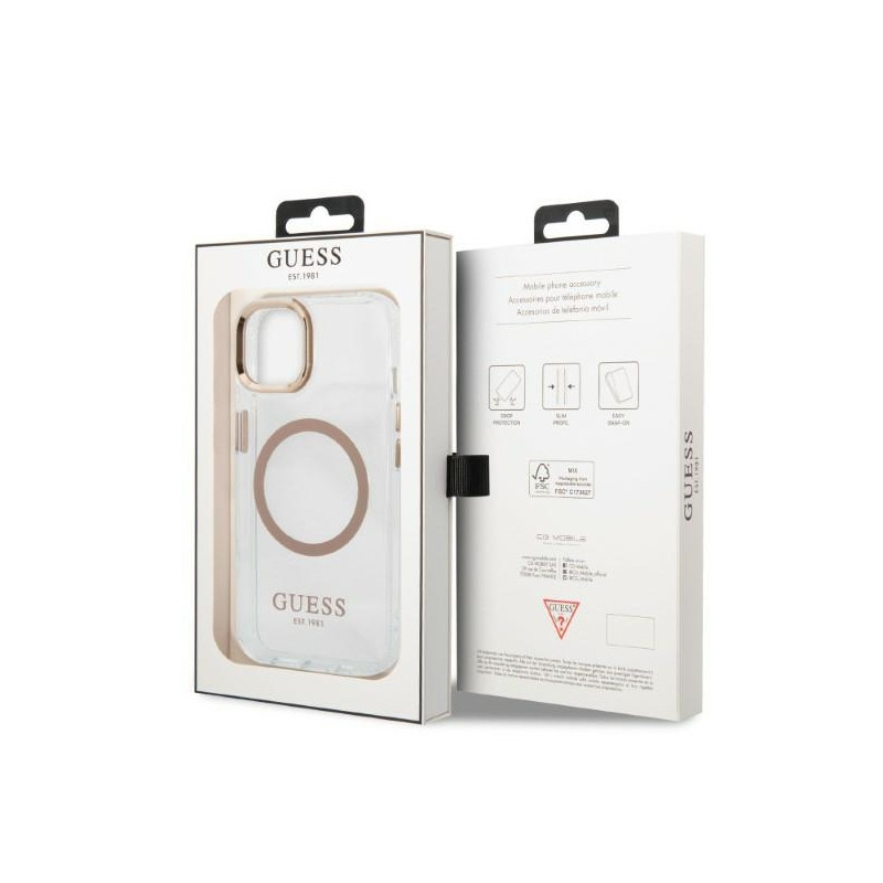Etui Do iPhone 13 Guess Metal Outline MagSafe...