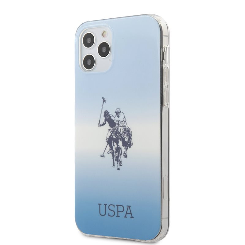 Etui Do iPhone 12 / iPhone 12 Pro Us Polo Assn Dh & Logo Gradient Niebieski