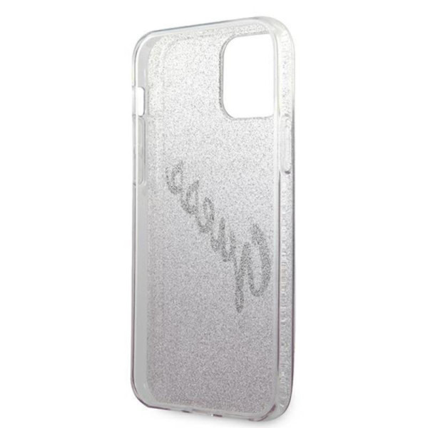 Etui Do iPhone 12 / iPhone 12 Pro Guess Glitter Gradient Script Różowy