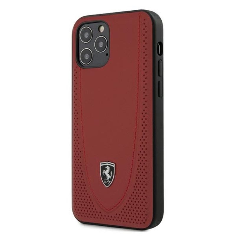 Etui Do iPhone 12 / iPhone 12 Pro Ferrari Off Track Perforated Czerwony