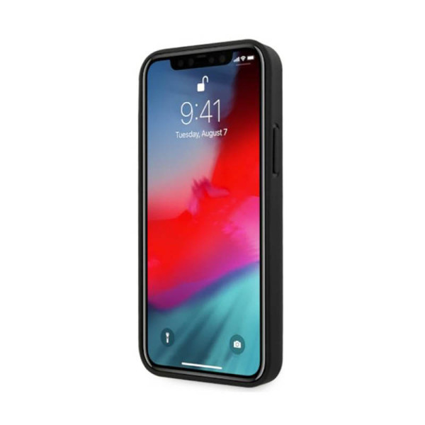 Etui Do iPhone 12 / iPhone 12 Pro BMW Leather Curve Perforate Czarny