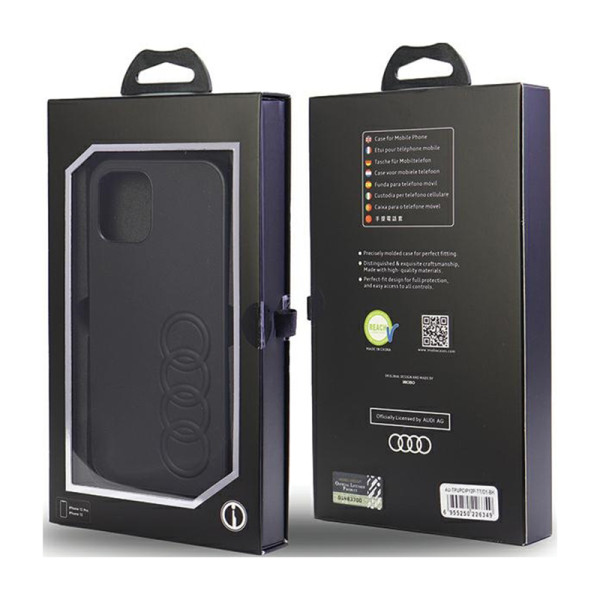 Etui Do iPhone 12 / iPhone 12 Pro Audi Synthetic Leather Czarny