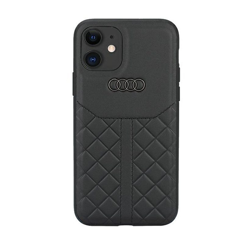 Etui Do iPhone 12 / iPhone 12 Pro Audi Genuine Leather Czarny