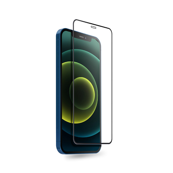 Szkło Hartowane 9H Na Cały Ekran iPhone 12 Mini + Ramka Instalacyjna Crong Anti-Bacterial 3D Armour Glass