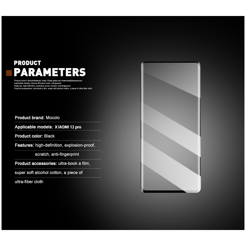 Szkło Ochronne Na Cały Ekran Xiaomi 12 Pro...