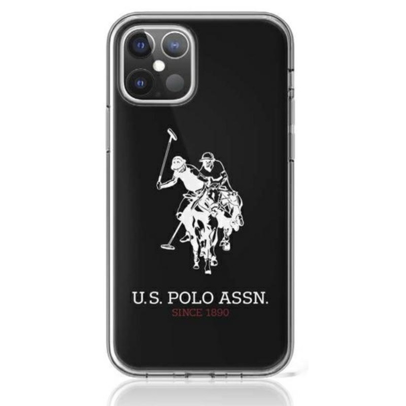 Etui Do iPhone 12 Mini Us Polo Assn Big Double Horse Logo Czarny