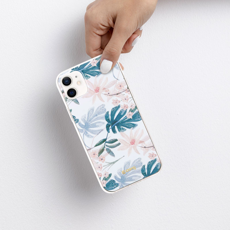 Etui Do iPhone 12 Mini Crong Flower Case Biały