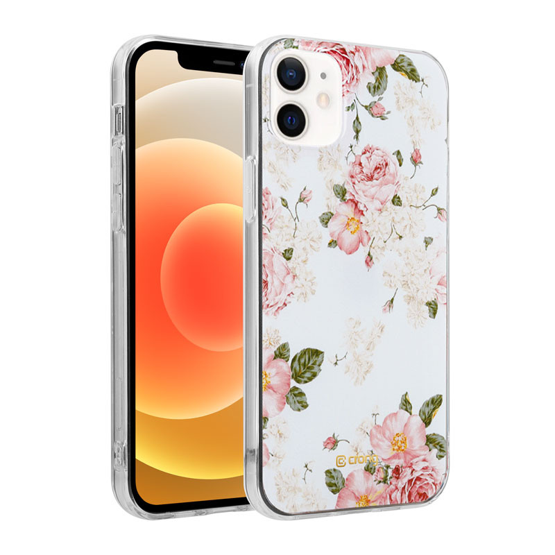 Etui Do iPhone 12 Mini Crong Flower Case Biały