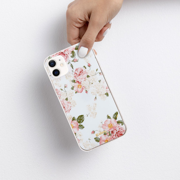 Etui Do iPhone 12 Mini Crong Flower Case Biały